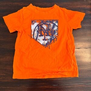 Kids Orange Mets T-Shirt Size 3T